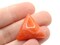 4 23mm Red Triangle Vintage Lucite Plastic Flatback Cabochons